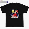 Новая футболка BudMan Cartoons Bud Man Пиво Черный/Белый/Серый/Темно-синий Размер S5XL Унисекс