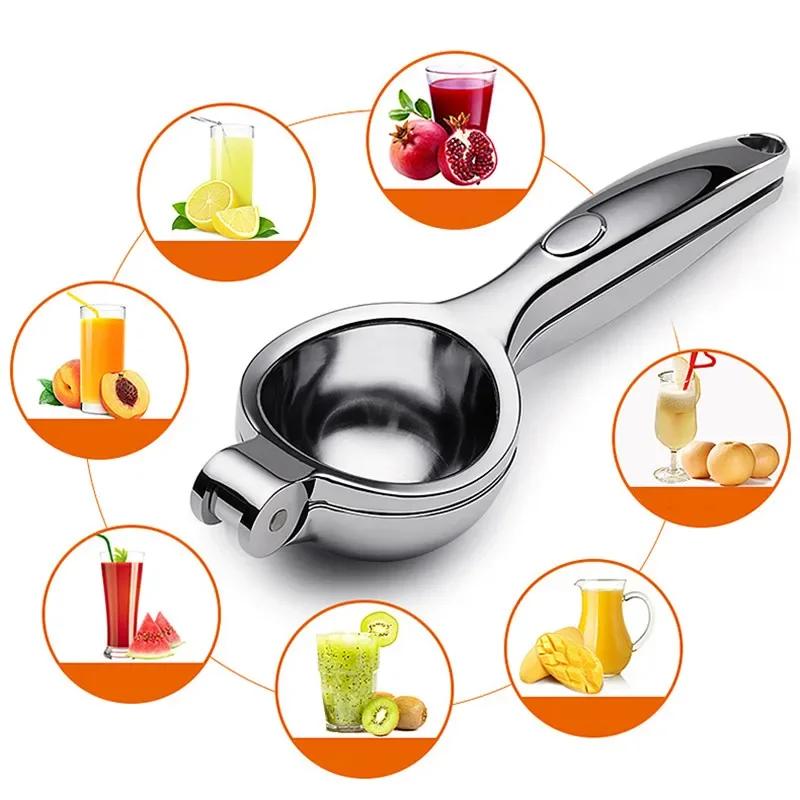 Manual Lemon Squeezer Zinc Alloy Citrus Press Heavy Duty Fruit Juicer for Orange Lime Hand Press Juicing Tool Kitchen Gadget