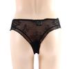 Transparent Low Waist Breathable Plush Ball Thong G-string Lace Panties