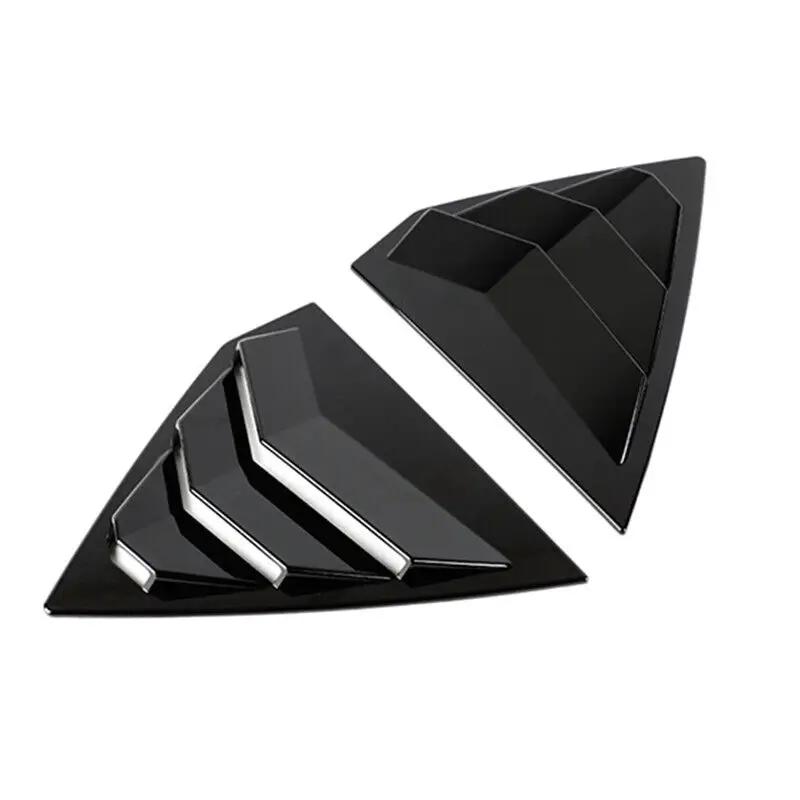 For Buick Regal Opel Insignia B 2017-2025 Car Rear Louver Window Side Shutter Cover Trim Sticker Vent Scoop ABS Carbon Fiber