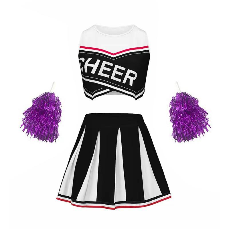 Adult Women Cheerleading Uniforms Sports Competitions Aerobics Games Stage Performances