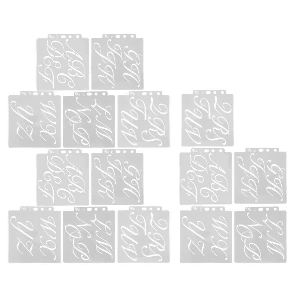 15 шт. Шаблон письма, полая многоразовая форма для рисования из ПЭТ, интересные принадлежности для изготовления открыток для искусства