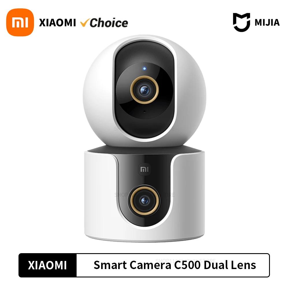 Xiaomi Смарт-камера C500 с двумя объективами PTZ, 360°, распознавание лиц и домашних животных, 4 миллиона пикселей, полноцветное ночное видение, WiFi 6 для приложения MiHome