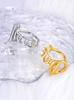 Lokaer Stainless Steel OT Geometric Abstract Fashion Party Ring Personalized Charm Waterproof Jewelry For Women New R23003