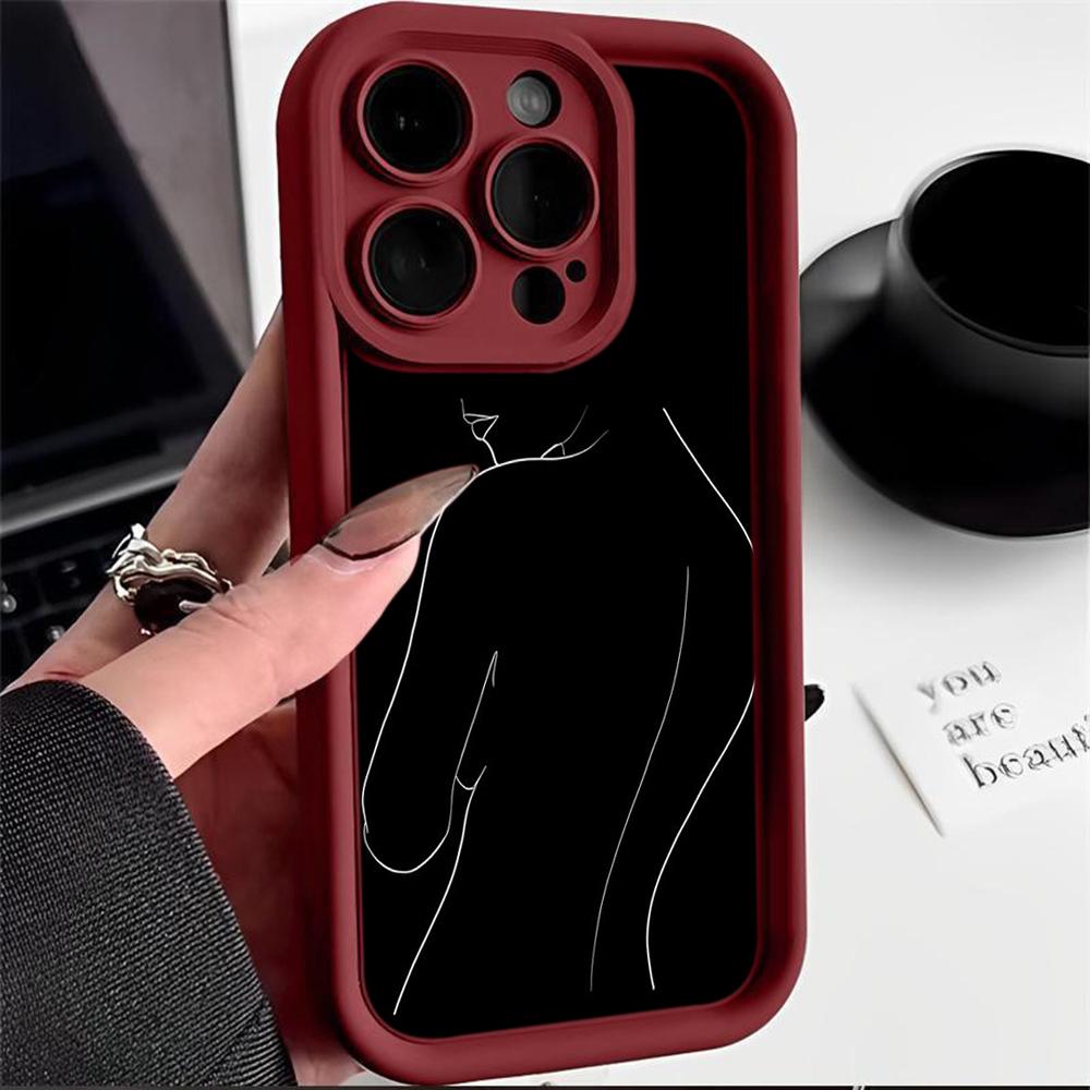 Ae79 femme Framed Black Art защитные чехлы для телефонов Xiaomi Poco X5 M6 Redmi Note 13 12 11 Pro 13C 12C A3 9 10 12S Angel Eyes TPU задняя крышка