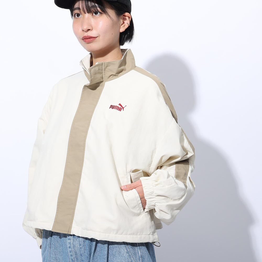 Puma Ветрозащитная тканая куртка CORE HERITAGE в цвете Alpine Snow 2024 Женская Однолинейная (683594) (87), Наступила зима