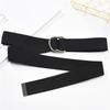 Fashionable Black Canvas Waist Belt For Men And Women Ideal For Punk And Streetwear Styles