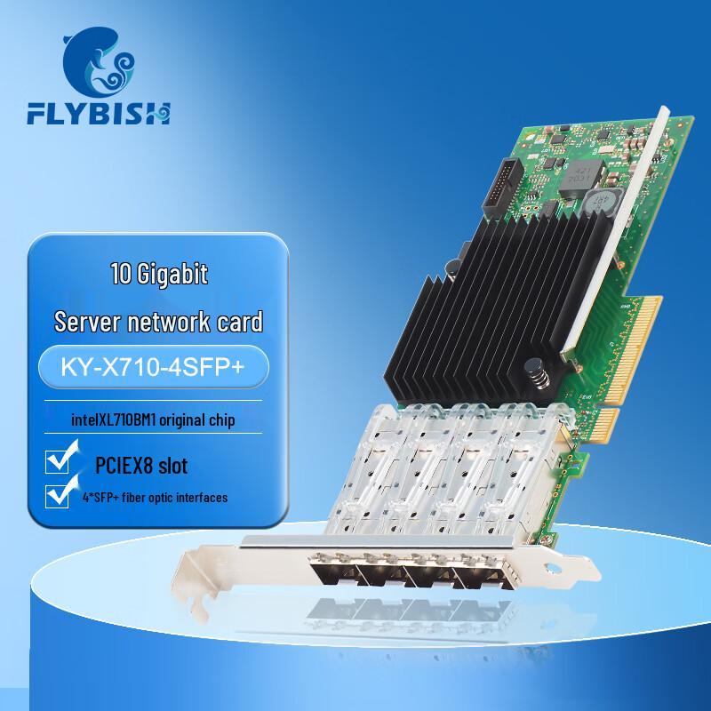 FLYBISH 10 Gigabit Fiber Optic Network Card