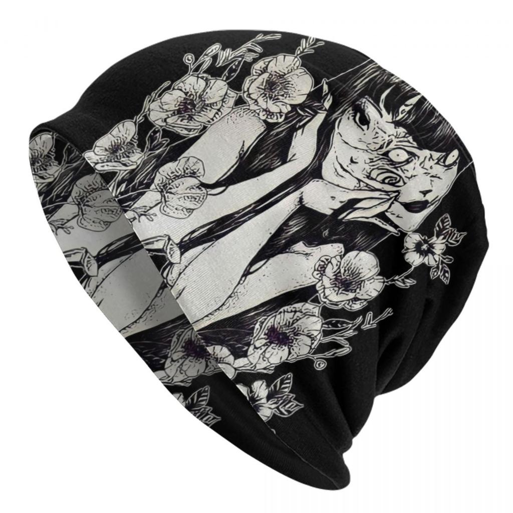 Японская манга Horor Tomie Junji Ito Skullies Шапочки Шапки Унисекс Зимняя теплая вязаная шапка Хип-хоп Капот Шапки Уличная лыжная шапка