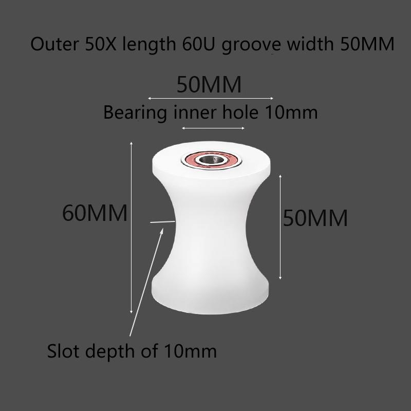 1Pcs Nylon U-Groove Bearing Roller Track Wheel Guide Roller Support Roller Door Window Sliding Door Mechanical Pulley