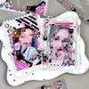 1Pc Korean Y2K Sweet Cool Girl PVC Card Zipper Pouch Kpop 3-inch Photocard Holder Cute Card Display Pendant for Handbag Backpack