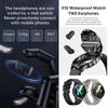 2025 Новая NFC Гарнитура Умные Часы TWS Два В Одном Беспроводная Bluetooth Двойная Гарнитура Звонок Монитор Сердечного Ритма Спорт Музыка Смарт-часы