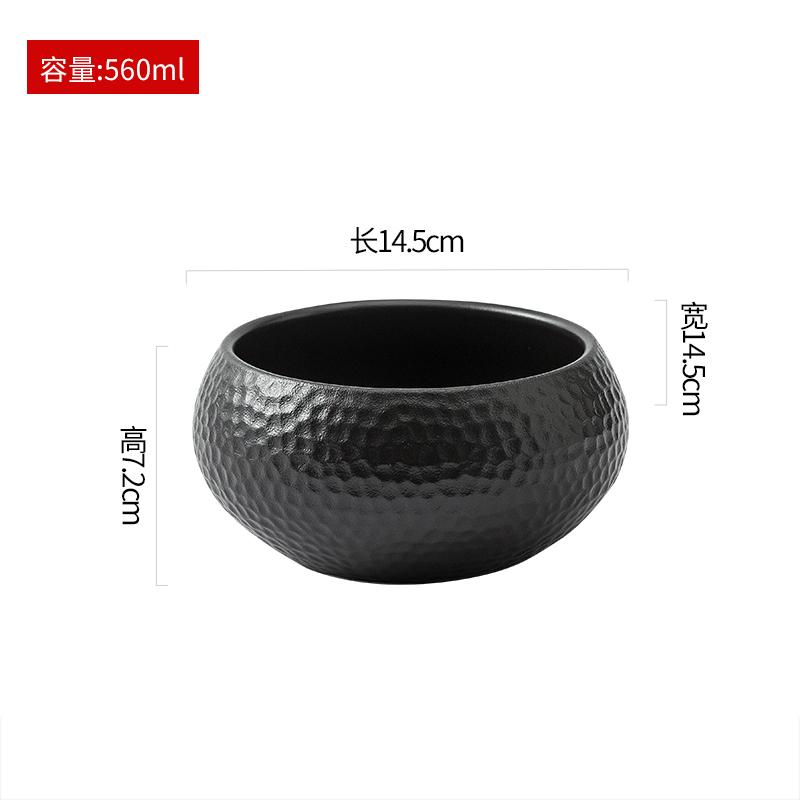 Черная керамическая миска с сотовой текстурой Креативная салатница Супница Миски для десерта Миски для сашими Специальная гостиничная посуда