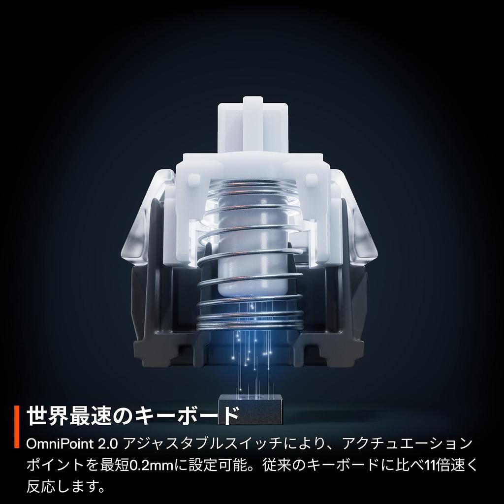 Игровая клавиатура SteelSeries Rapid Trigger Mini Size Apex Pro Mini JP Проводная японская раскладка OmniPoint Switch Action Key 64825 Черная 2-в-1