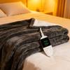 Electric Blanket Flannel Blanket Mattress Winter Machine Washable Double Layer Temperature Control Warmer Heated Throw Blanket