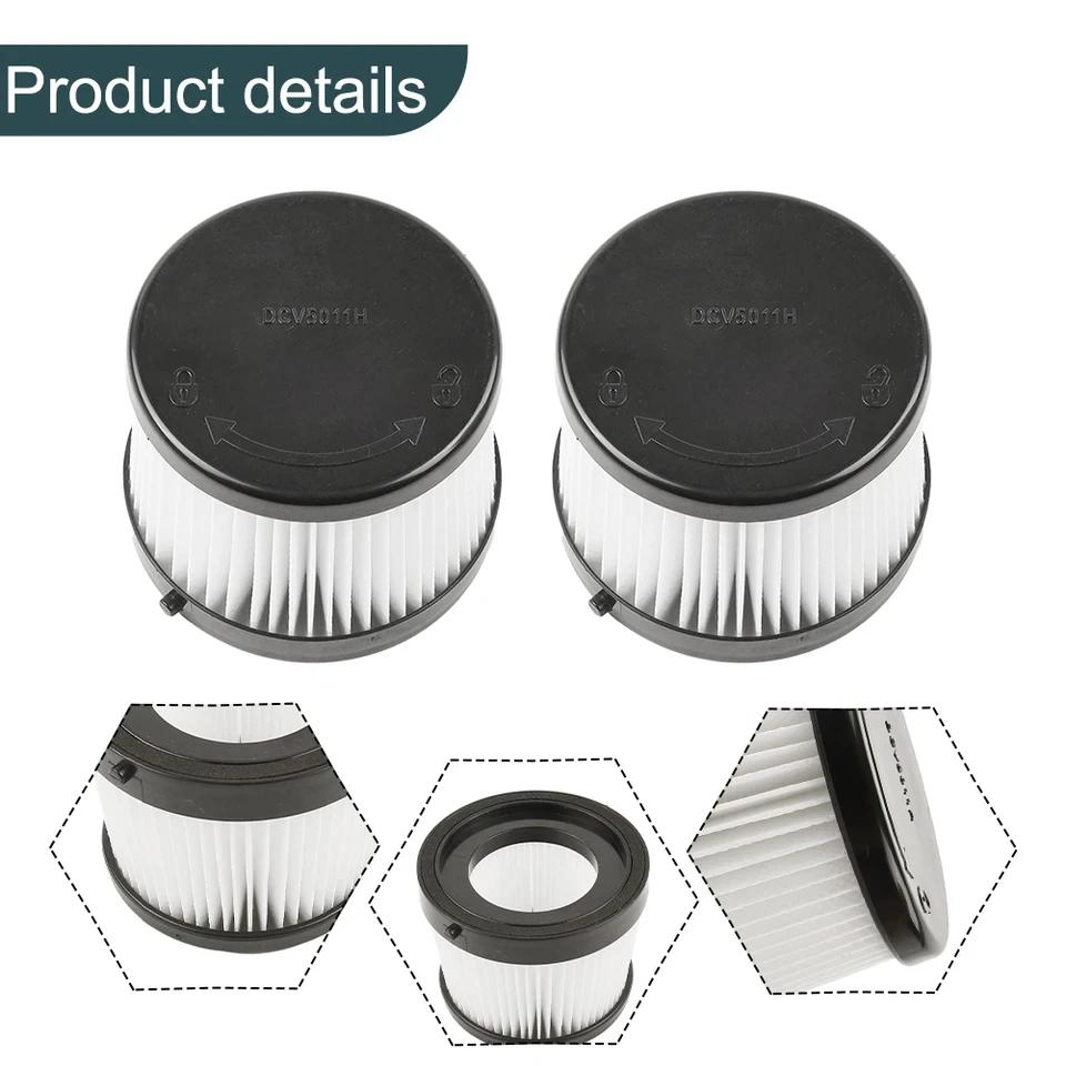 2pcs Filters Washable Reusable For DCV501HB 20V Cordless Handheld Vacuum Cleaner DCV5011H Replacement