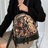 Рюкзак с масляной живописью, Женский осенний новый модный и стильный мини-рюкзак, Нишевый дизайн, Универсальный повседневный рюкзак