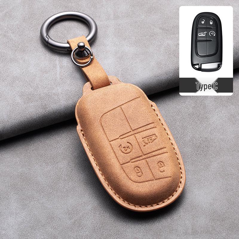 Чехол для ключа автомобиля для Compass, Renegade, Cherokee, Wrangler – Унисекс Аксессуар для ключей и Брелок-подвеска