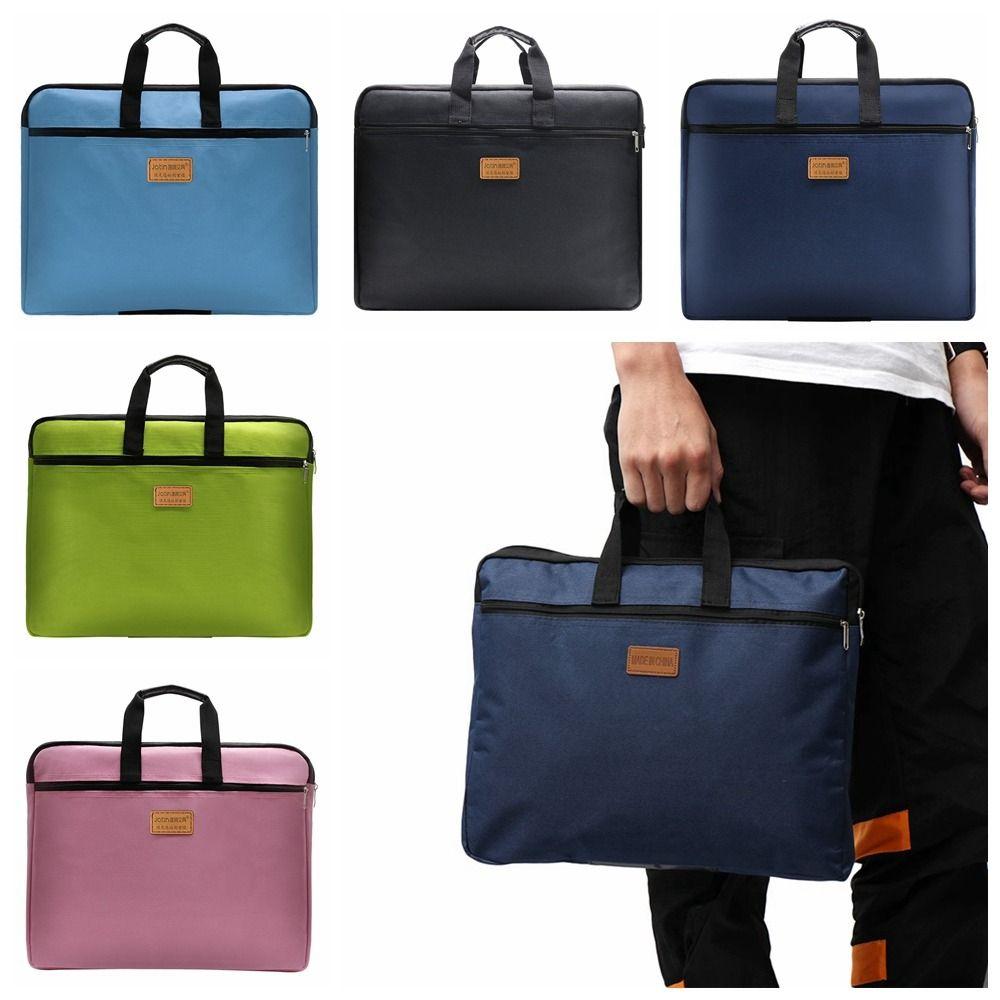 Портативная сумка для документов формата А4 из ткани Оксфорд, многослойная сумка для документов, простая папка для файлов формата А4, канцелярские принадлежности