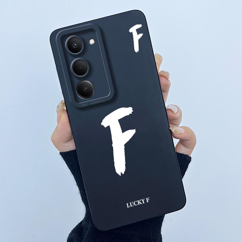 For Xiaomi Redmi 15 5G Cover Case Cute Initial Letters Couple Silicone Soft Matte Phone Bumper for REDMI15 5G Shockproof Casing