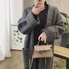 Свитер-кардиган женский, 2023, корейский весенне-осенний новый свитер, пальто, женский свободный универсальный вязаный кардиган средней длины