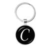English Letters Pendants Metal Alloy Key Ring Time Stone Pendant Key Gift Promotion