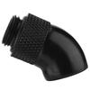 2PCS Black Thread Adapter G1/4 Thread 45 Degree Bend Fitting  Water Cooling Loop