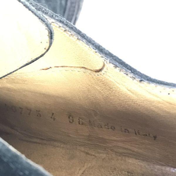 LARIO Ботинки-дезерты на крепированной подошве из замшевой кожи [Италия/7/25.5-26.0/Черный] Нарядная обувь(ИСПОЛЬЗОВАЛ)