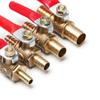Useful Shut-off Crimp Brass Ball Valve Thread Connector Control Device Pipe Fitting