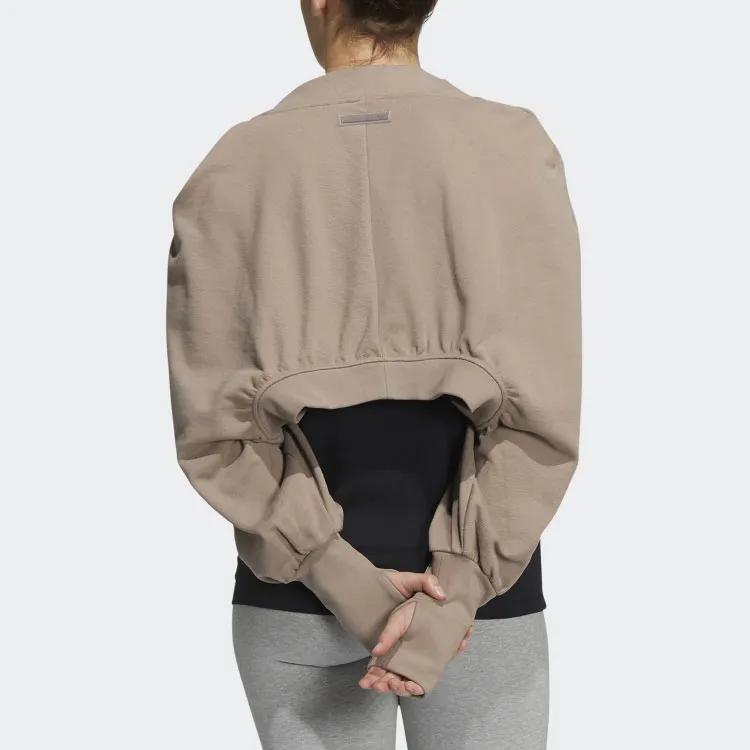 adidas Originals Укороченное пальто женское коричнево-серое (унисекс) Укороченные пальто HC3822