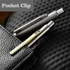 Ballpoint Pen Titanium Alloy Ballpoint Pen Clip Writing Pocket Pen with TC4 for Business Office Daily Use