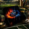 Flame And Ice Bmw Logo Blanket Flannel Throw for Sofa, Indoor, Camping, Living Room, Office, Chair, And Bed Soft Birthday Gift