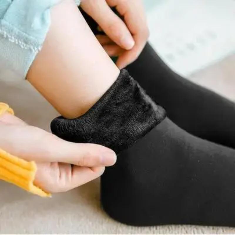 Women Super Warm Socks Winter Boots Thermal Wool Sock Thicken Velvet Socks Fleece Socks Set Men Lined Socks Home Floor Stocking