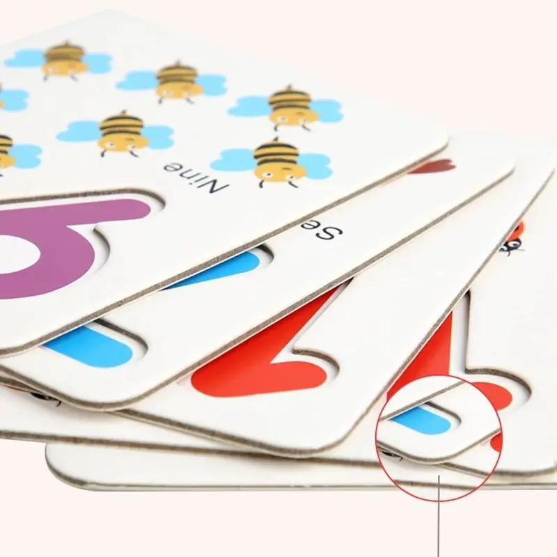 Математические игрушки Монтессори для детей, детские развивающие игрушки для подсчета, деревянная наклейка, детский номер, познание, подарок на день рождения