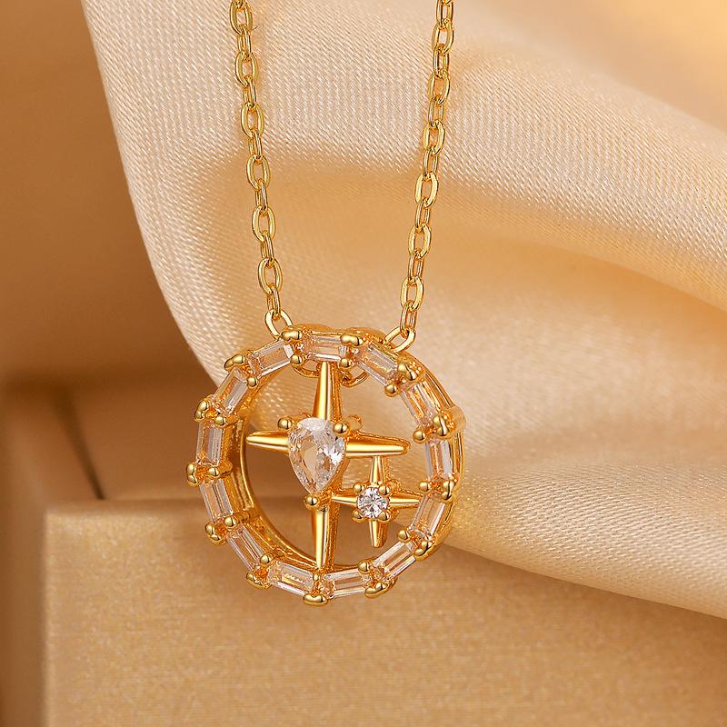 Ожерелье Temperament Galaxy Brilliant, женское, приливное, легкое, роскошное, нишевое, дизайн, чувство, премиальное, ключичное, цепочное ожерелье