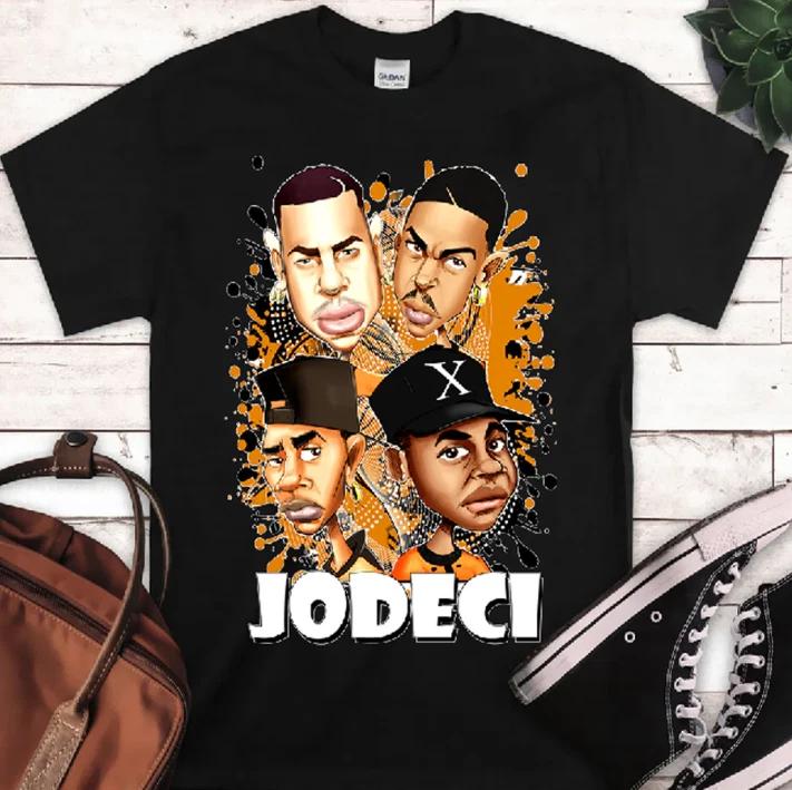 Jodeci Men's Black 100% Cotton T-shirt Mens Tees Top T-Shirt Tee Top Unisex
