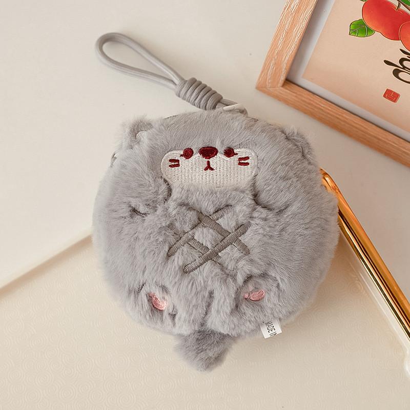 Cute Animal Stuffed Keychain Card Pouch Backpack Accessory Gift For Kids
