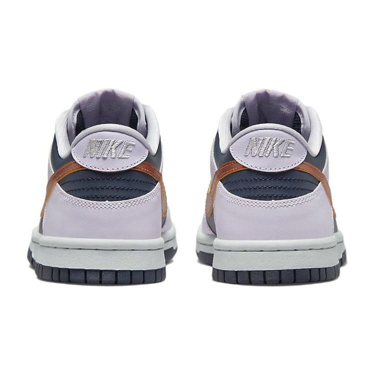 Nike Детские кроссовки Dunk Low SE GS Copper Swoosh Фиолетовый гром-синий Barely-Grape DX1663-400