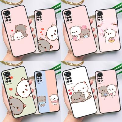Чехол Mochi Peach Cat для Xiaomi Redmi Note 11 10 8 9 12 Pro Note 11S 10S 9S 8T Redmi 10 10C 12C 9C 9T