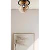 Alora Gold Honey Glass Ceiling Lamp Chandelier
