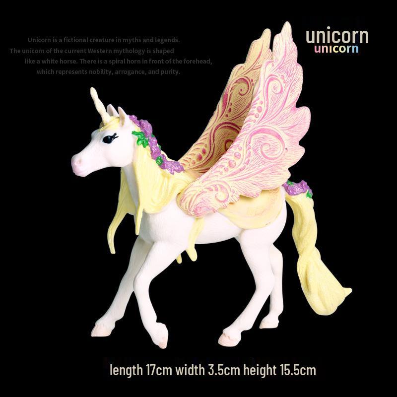 European Pegasus & Unicorn Figurine - Mythical Magic Creature Model
