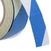 Лента с сине-белыми полосами, Лента-флаг с полосатым рисунком, Полосатая сигнальная лента для ограждения труб на полу