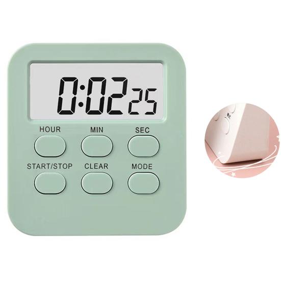 Таймер обратного отсчета Большой экран Магниты Регулируемая тишина Простота в эксплуатации Переключаемый эффективный тайминг Красный свет Мигающий сигнал Обучение ребенка