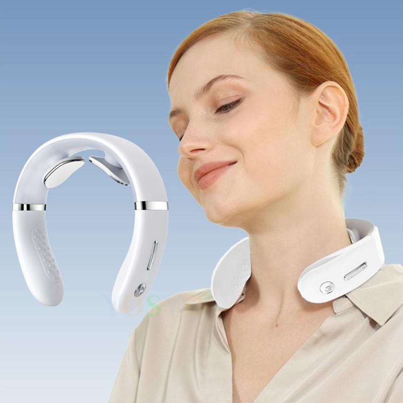 Portable Neck Shoulder Massager Adjustable Deep Tissue Massage for Pain Relief and Relaxation Mini Cervical Massager