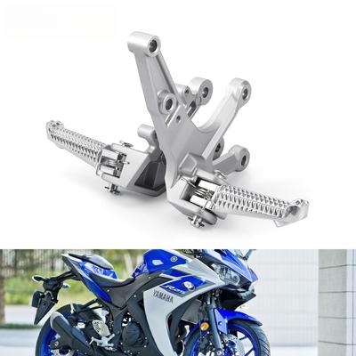Мотоциклетная передняя педальная сборка для YAMAHA MT-03 MT-25 YZF-R3 YZF-R25 2014-2023 Левая и правая подножки Алюминиевые аксессуары