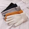 Pineapple Style Imitation Cashmere Plush Touchscreen Gloves