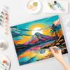 RUOPOTY DIY Painting By Numbers Kit Sunset Feather Scenery DIY Oil Acrylic Modern Canvas Adult Set Home Decoration Gift 40x50cm