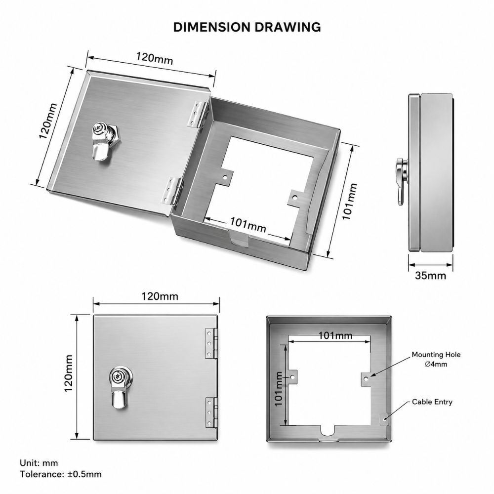 Anti-Theft Socket Protector Lockable Socket Protection Box Professional Outlet Box Cover Outdoor