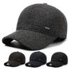 Autumn Winter Men's Warm Cap Middle-Aged Winter Baseball Cap Outdoor Velvet Thick Cotton Cap