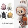 Холщовый рюкзак для куклы для Labubu Macaron Barbies Blythes и 20-сантиметровой плюшевой куклы и 1/6 BJD